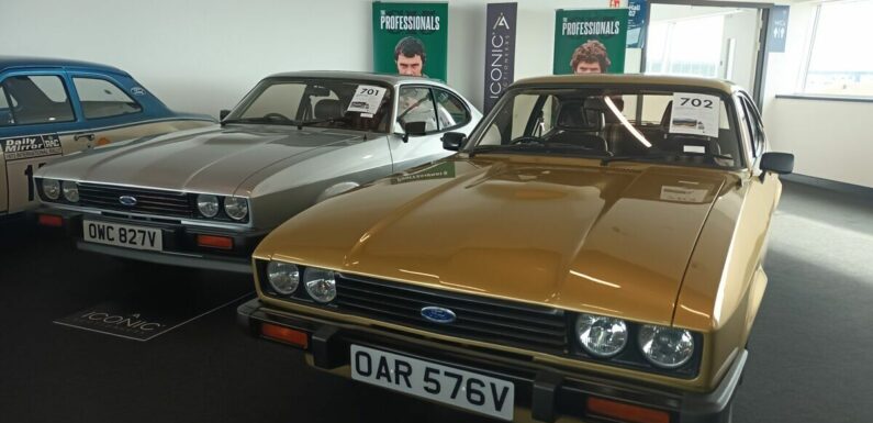 Two classic Ford Capri made famous in iconic 1970s TV series sell for £160,000