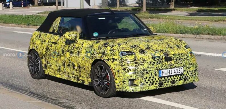 2025 Mini Cooper Convertible Spied For The First Time In JCW Trim