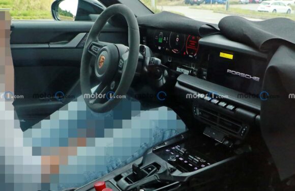 2025 Porsche Boxster EV Shows Dual-Screen Dash Design In New Spy Photos