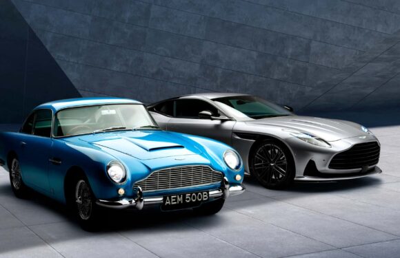 Aston Martin DB5 Turns 60, Poses Next To The New DB12