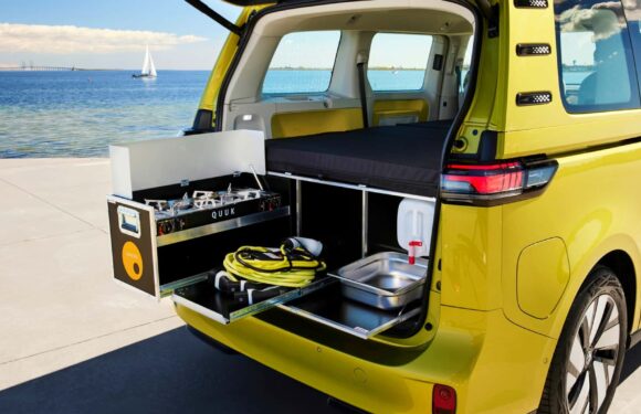 Cool Volkswagen ID. Buzz Mini Camper Package Includes Bed, Kitchen