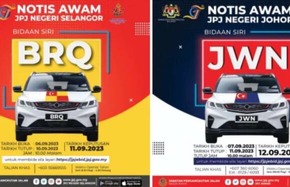 JPJ eBid: BRQ and JWN number plates up for bidding – paultan.org