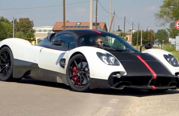 Pagani Utopia Hypercar Caught On Video Wearing Zonda Cinque Disguise