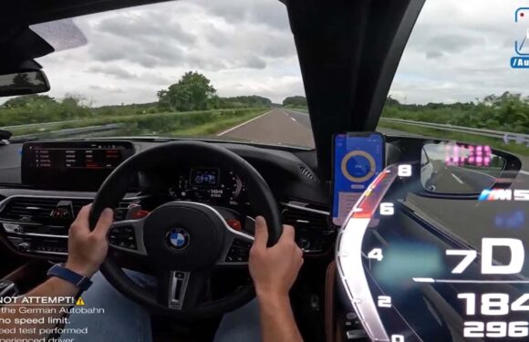Watch BMW M5 Competition Race Down The Autobahn Like A Private Jet