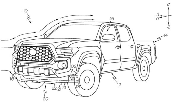 Toyota Patents Active Aero Tech That Makes It Easier To Service Trucks