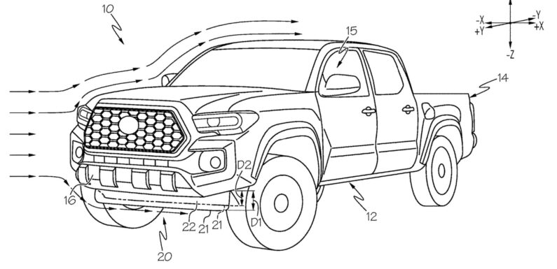 Toyota Patents Active Aero Tech That Makes It Easier To Service Trucks